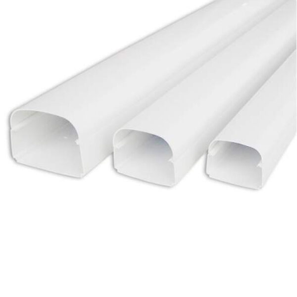 Leidinggoot 2 meter wit* 75mm