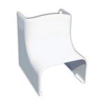 Binnen bocht 90° 75mm wit