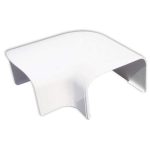 Platte bocht 90° 75mm wit