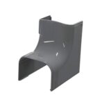 Binnen bocht 90° 75mm antraciet