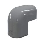 Buiten bocht 90° 75mm antraciet