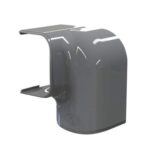 Linker bocht verticaal/horizontaal 75mm antraciet