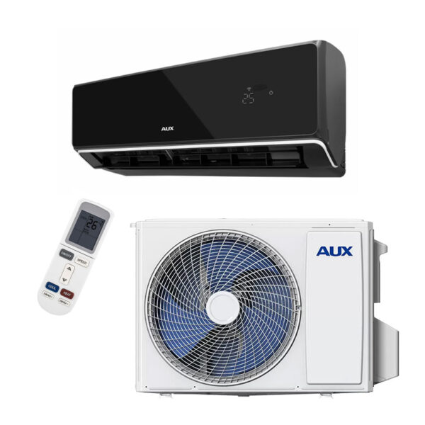 AUX Split unit airco 7kW / 24000BTU 'Black' totaalpakket